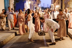 bride and groom dance to recepetion